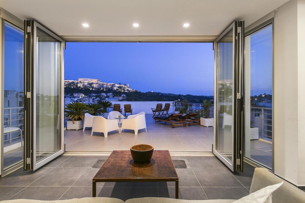 Apartamento Acropolis Panorama View Penthouse With Private Terraces A Contemporary Parthenon Atenas Exterior foto