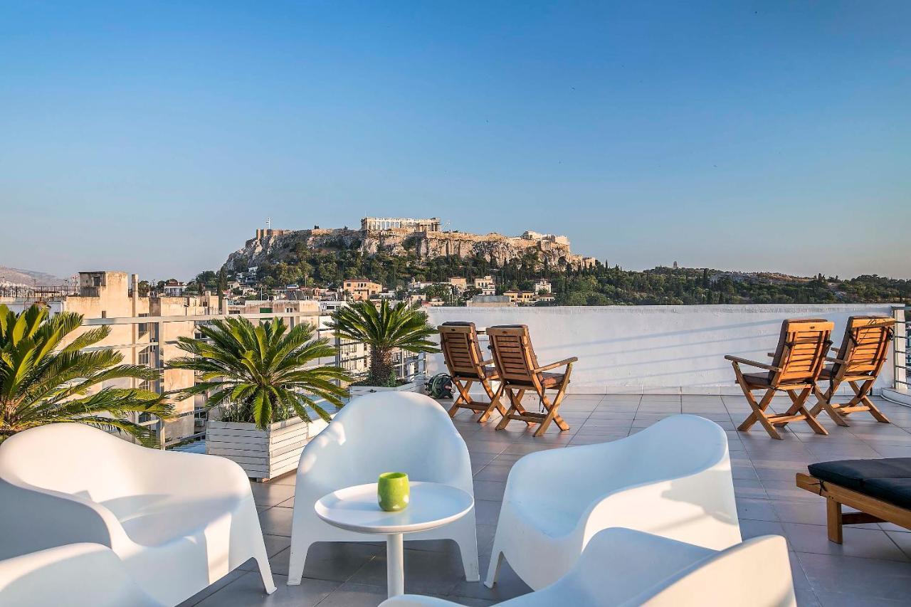 Apartamento Acropolis Panorama View Penthouse With Private Terraces A Contemporary Parthenon Atenas Exterior foto