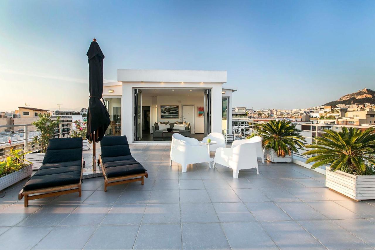 Apartamento Acropolis Panorama View Penthouse With Private Terraces A Contemporary Parthenon Atenas Exterior foto