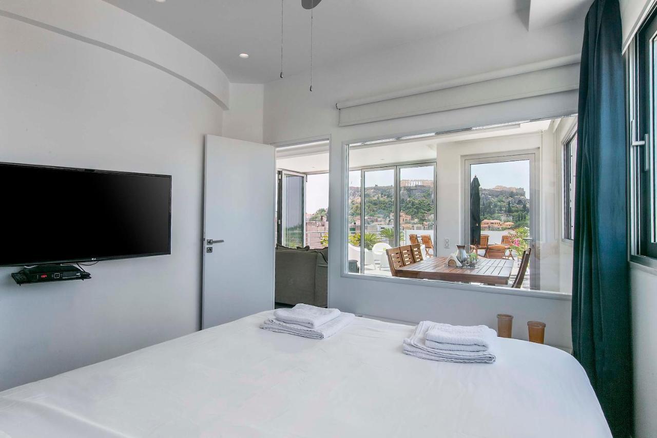Apartamento Acropolis Panorama View Penthouse With Private Terraces A Contemporary Parthenon Atenas Exterior foto