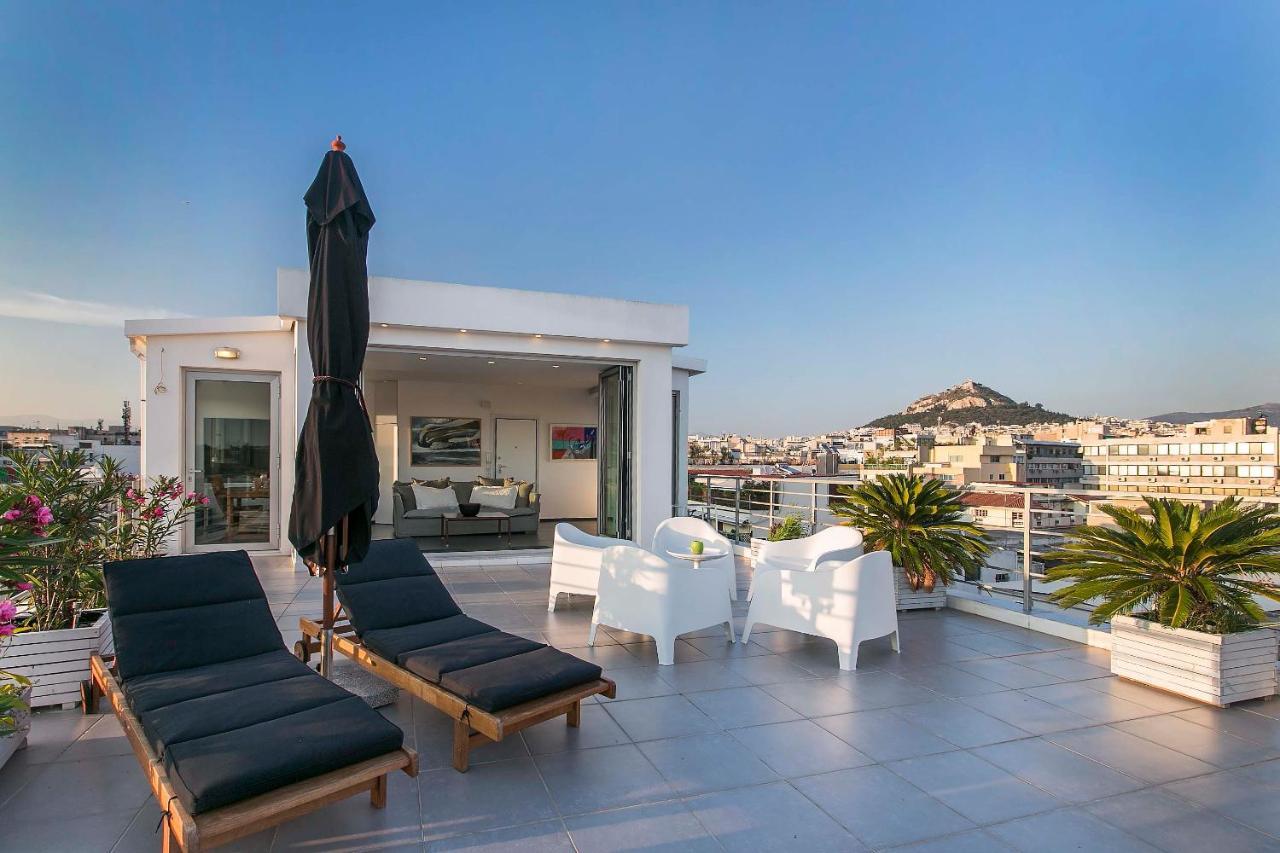 Apartamento Acropolis Panorama View Penthouse With Private Terraces A Contemporary Parthenon Atenas Exterior foto